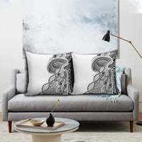 Samoan DNA Art Tattoo Pillow Cover Polynesian Pattern White Color LT03 - Polynesian Pride