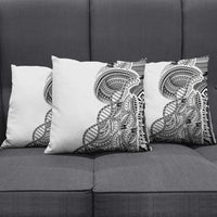 Samoan DNA Art Tattoo Pillow Cover Polynesian Pattern White Color LT03 - Polynesian Pride