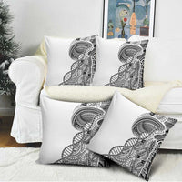 Samoan DNA Art Tattoo Pillow Cover Polynesian Pattern White Color LT03 - Polynesian Pride