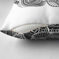 Samoan DNA Art Tattoo Pillow Cover Polynesian Pattern White Color LT03 - Polynesian Pride