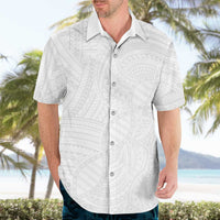 Samoan DNA Art Tattoo Hawaiian Shirt Polynesian Pattern All White LT03 - Polynesian Pride