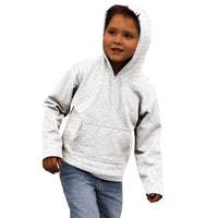 Samoan DNA Art Tattoo Kid Hoodie Polynesian Pattern All White LT03 - Polynesian Pride