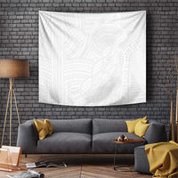 Samoan DNA Art Tattoo Tapestry Polynesian Pattern All White LT03 White - Polynesian Pride
