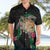 Hawaii Pikake and Maile Lei Hawaiian Shirt Honu Polynesian Pattern Black Color