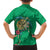 Hawaii Pikake and Maile Lei Hawaiian Shirt Honu Polynesian Pattern Green Color