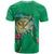 Hawaii Pikake and Maile Lei T Shirt Honu Polynesian Pattern Green Color