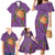 Hawaii Pikake and Maile Lei Family Matching Mermaid Dress and Hawaiian Shirt Honu Polynesian Pattern Pink Color