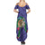 Hawaii Pikake and Maile Lei Family Matching Summer Maxi Dress and Hawaiian Shirt Honu Polynesian Pattern Purple Color