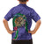 Hawaii Pikake and Maile Lei Hawaiian Shirt Honu Polynesian Pattern Purple Color