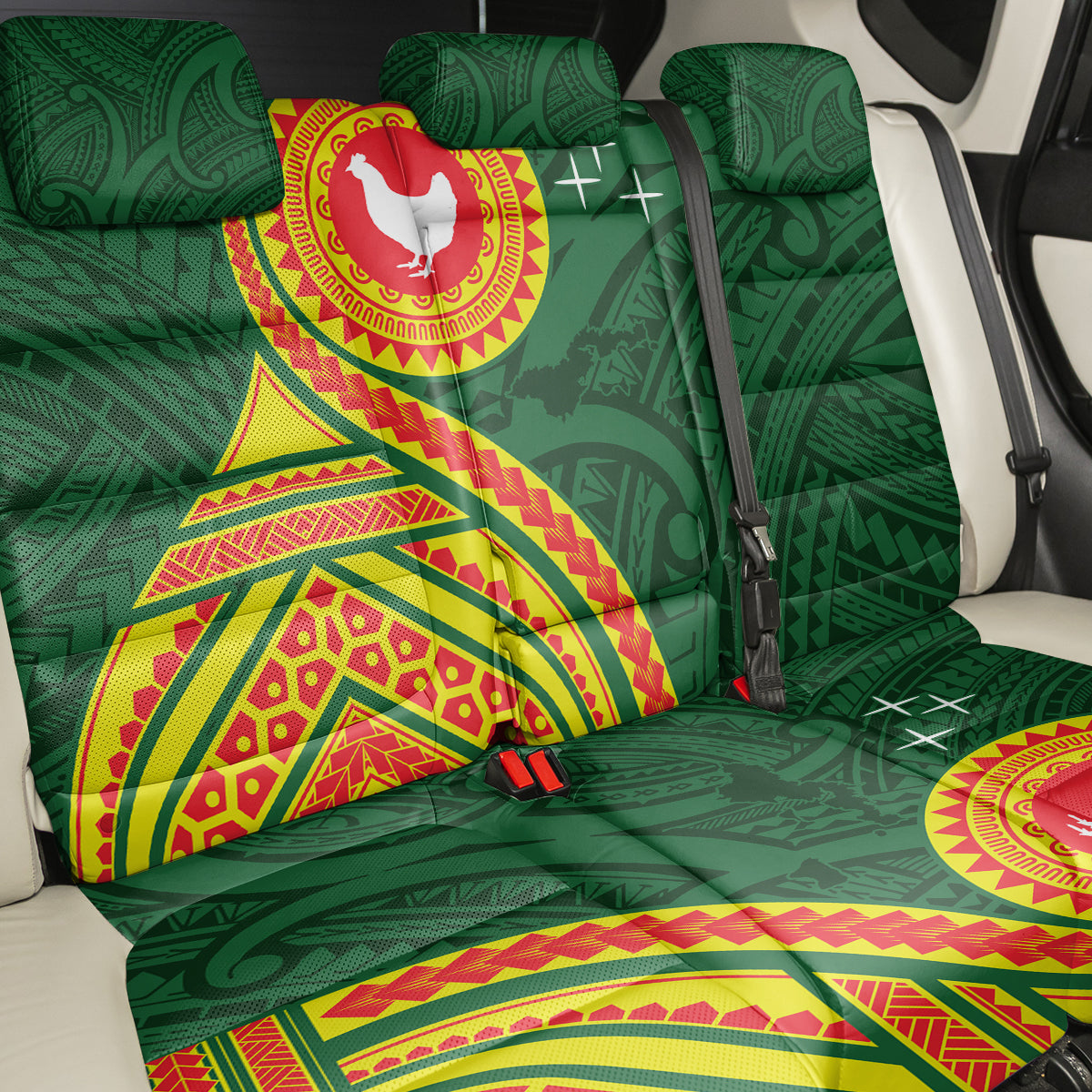 Manu'a Cession Day Back Car Seat Cover Polynesian Pattern LT03 - Polynesian Pride