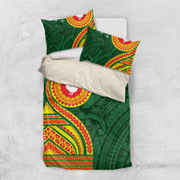Manu'a Cession Day Bedding Set Polynesian Pattern LT03 US Twin 172cm x 218cm Green - Polynesian Pride