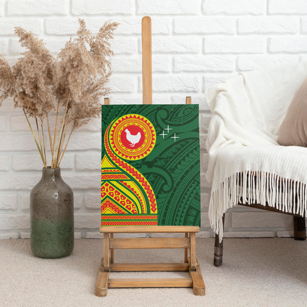 Manu'a Cession Day Canvas Wall Art Polynesian Pattern LT03 - Polynesian Pride