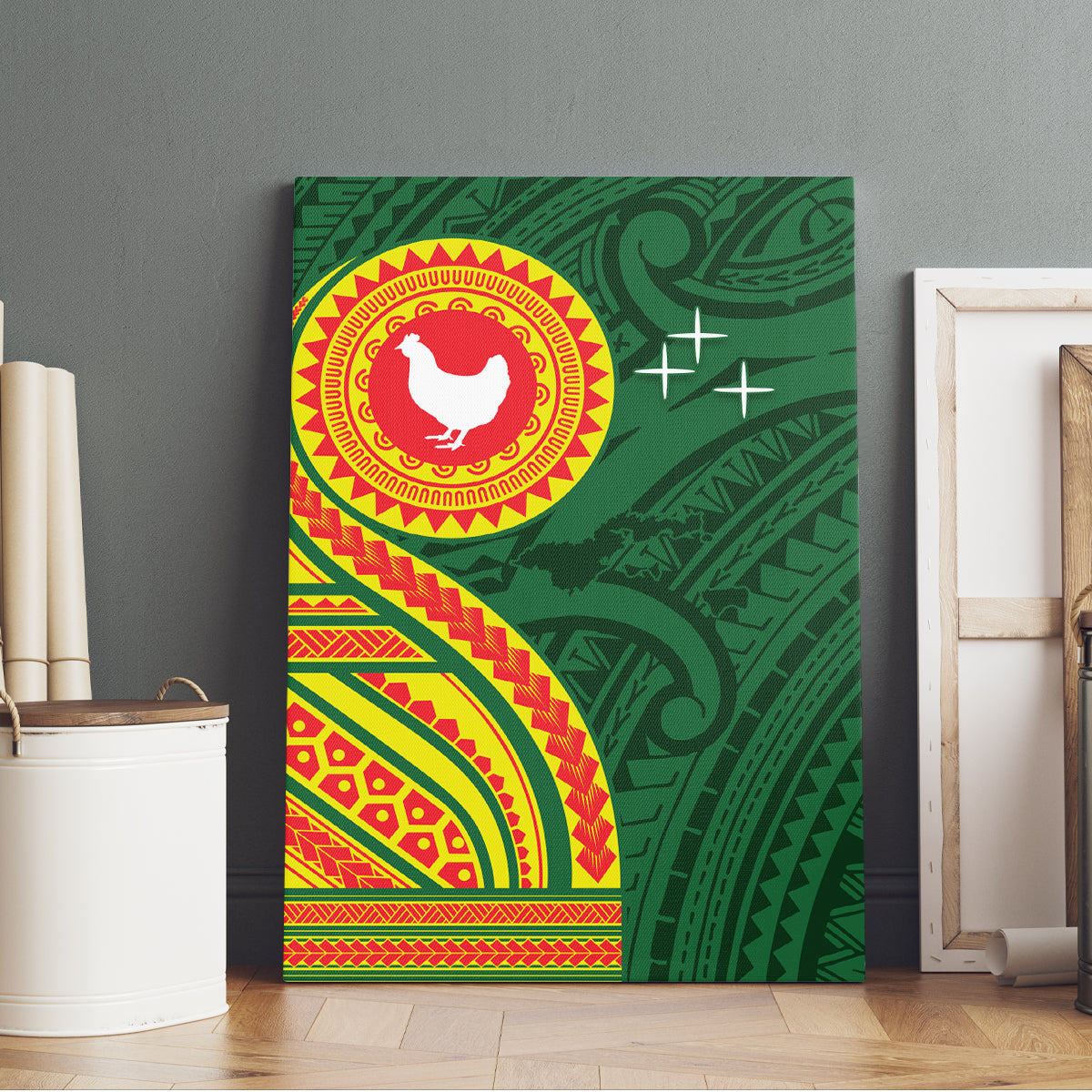 Manu'a Cession Day Canvas Wall Art Polynesian Pattern LT03 - Polynesian Pride