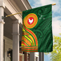 Manu'a Cession Day Garden Flag Polynesian Pattern LT03 House Flag Green - Polynesian Pride