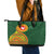 Manu'a Cession Day Leather Tote Bag Polynesian Pattern