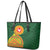 Manu'a Cession Day Leather Tote Bag Polynesian Pattern