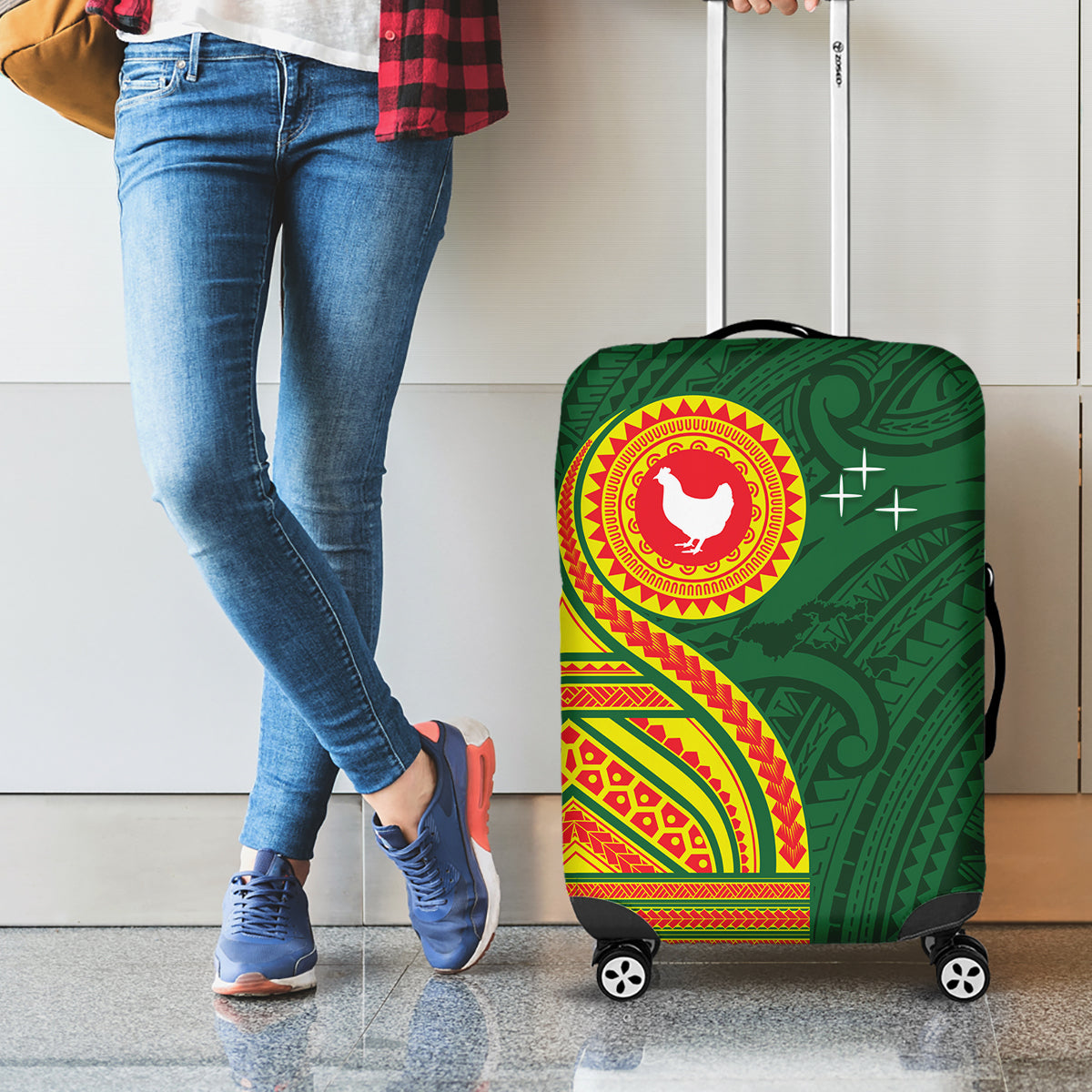 Manu'a Cession Day Luggage Cover Polynesian Pattern LT03 - Polynesian Pride