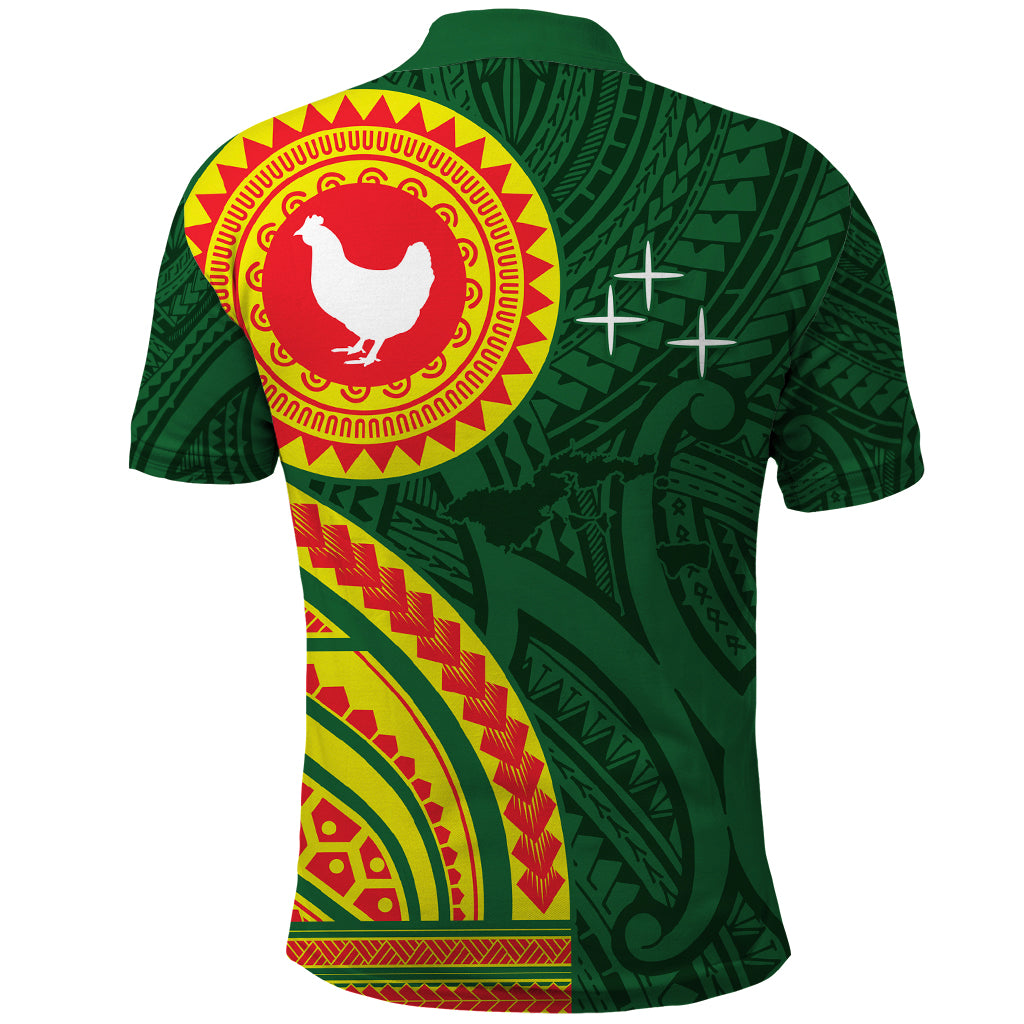 Manu'a Cession Day Polo Shirt Polynesian Pattern LT03 - Polynesian Pride