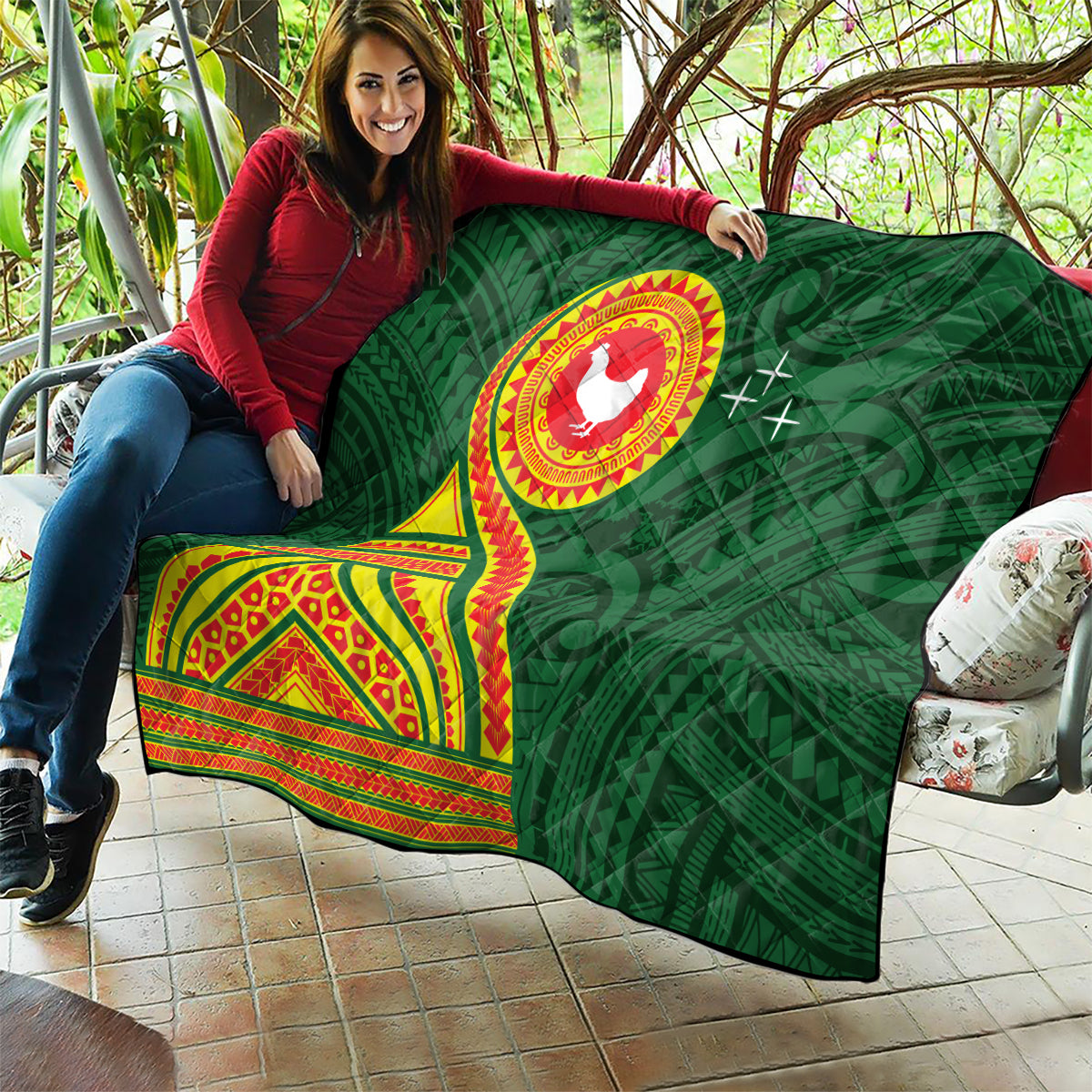Manu'a Cession Day Quilt Polynesian Pattern LT03 - Polynesian Pride