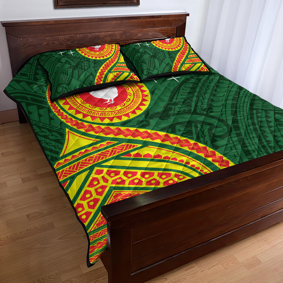 Manu'a Cession Day Quilt Bed Set Polynesian Pattern LT03 - Polynesian Pride