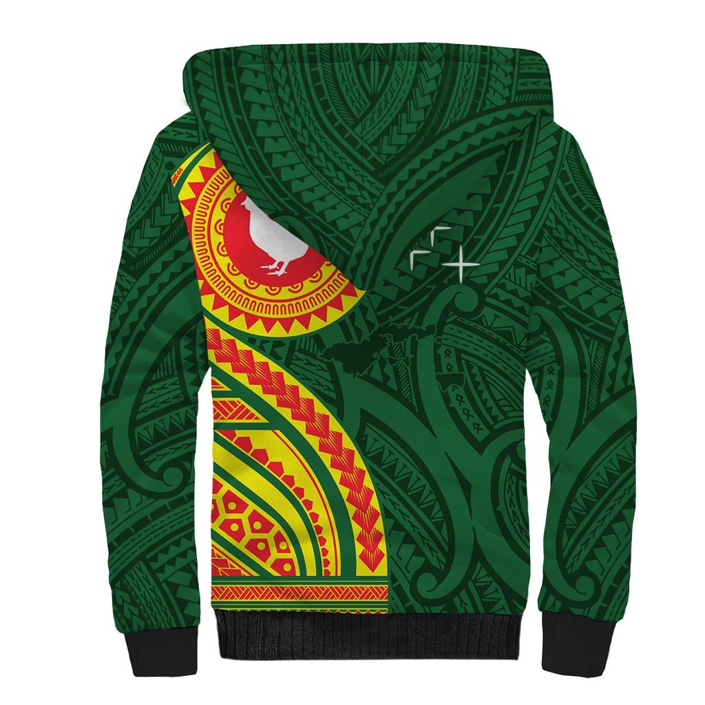 Manu'a Cession Day Sherpa Hoodie Polynesian Pattern LT03 - Polynesian Pride