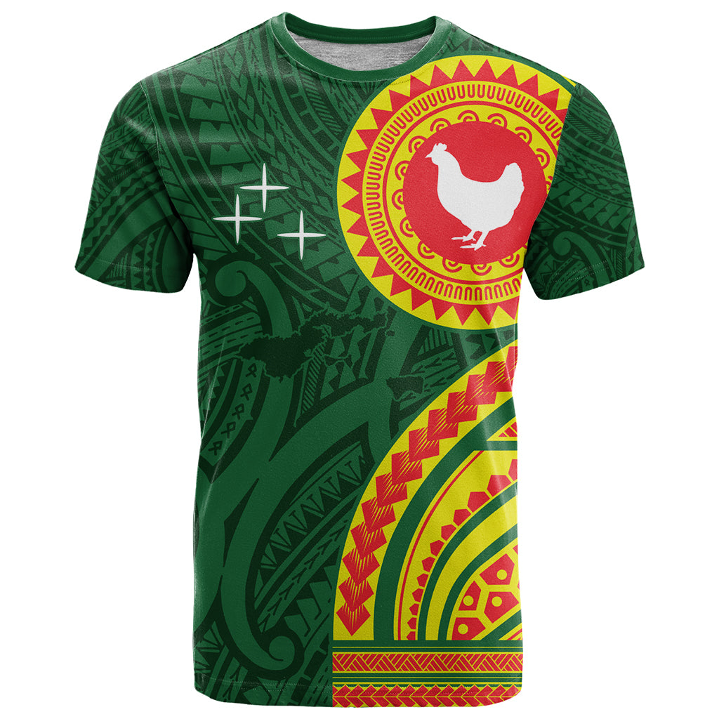 Manu'a Cession Day T Shirt Polynesian Pattern LT03 Green - Polynesian Pride