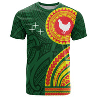 Manu'a Cession Day T Shirt Polynesian Pattern LT03 Green - Polynesian Pride