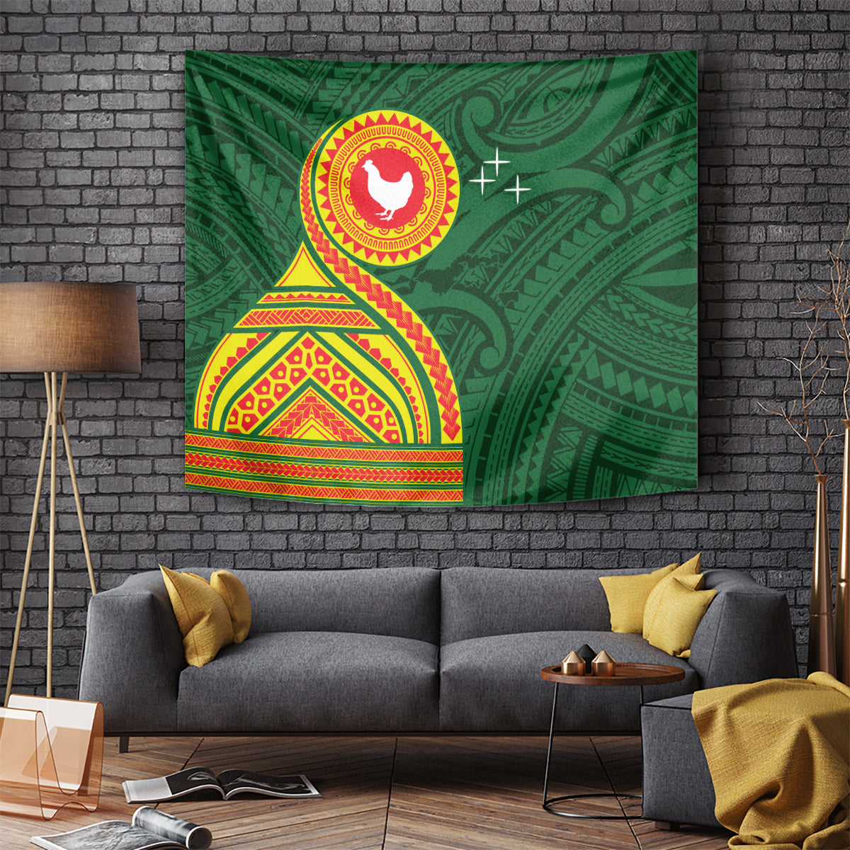 Manu'a Cession Day Tapestry Polynesian Pattern LT03 - Polynesian Pride