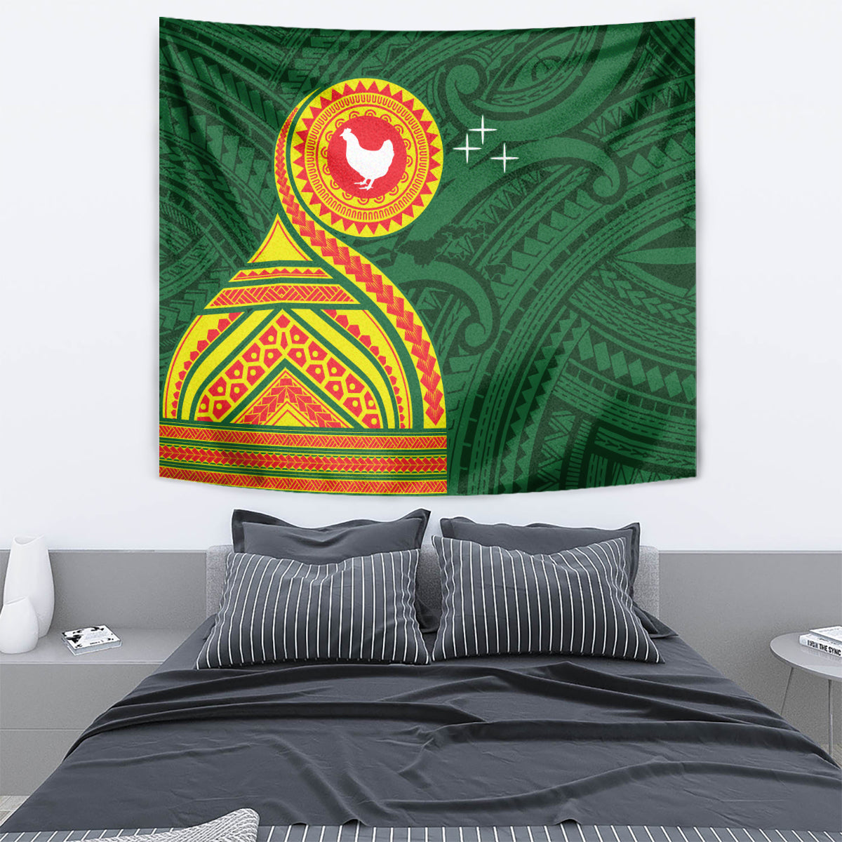 Manu'a Cession Day Tapestry Polynesian Pattern LT03 - Polynesian Pride