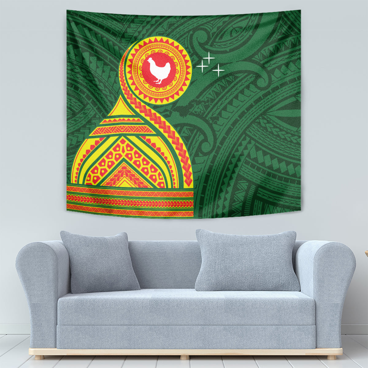 Manu'a Cession Day Tapestry Polynesian Pattern LT03 - Polynesian Pride