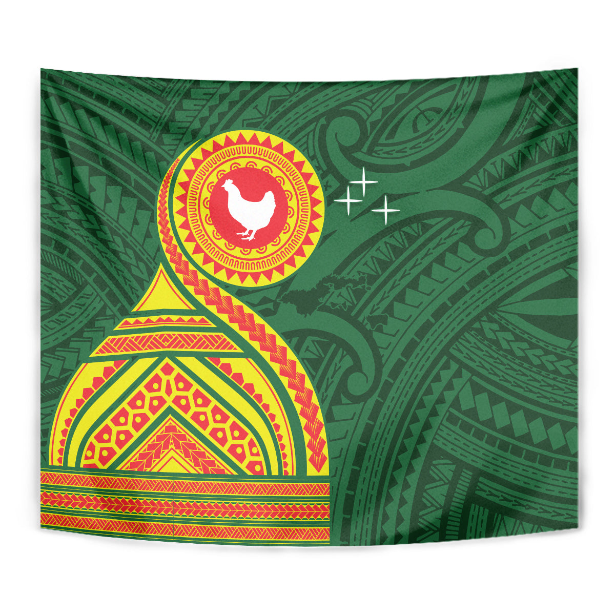 Manu'a Cession Day Tapestry Polynesian Pattern LT03 - Polynesian Pride
