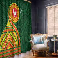 Manu'a Cession Day Window Curtain Polynesian Pattern LT03 - Polynesian Pride