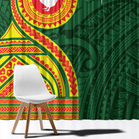 Manu'a Cession Day Window Curtain Polynesian Pattern LT03 - Polynesian Pride