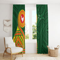 Manu'a Cession Day Window Curtain Polynesian Pattern LT03 - Polynesian Pride