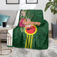 Manu'a Cession Day 120th Anniversary Blanket Polynesian Pattern and Hibiscus Flower LT03 - Polynesian Pride