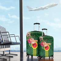 Manu'a Cession Day 120th Anniversary Luggage Cover Polynesian Pattern and Hibiscus Flower LT03 - Polynesian Pride