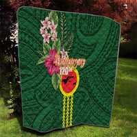 Manu'a Cession Day 120th Anniversary Quilt Polynesian Pattern and Hibiscus Flower LT03 - Polynesian Pride