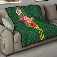 Manu'a Cession Day 120th Anniversary Quilt Polynesian Pattern and Hibiscus Flower LT03 - Polynesian Pride