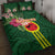 Manu'a Cession Day 120th Anniversary Quilt Bed Set Polynesian Pattern and Hibiscus Flower