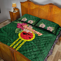 Manu'a Cession Day 120th Anniversary Quilt Bed Set Polynesian Pattern and Hibiscus Flower LT03 - Polynesian Pride
