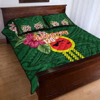 Manu'a Cession Day 120th Anniversary Quilt Bed Set Polynesian Pattern and Hibiscus Flower LT03 - Polynesian Pride