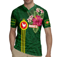 Manu'a Cession Day 120th Anniversary Rugby Jersey Polynesian Pattern and Hibiscus Flower LT03 - Polynesian Pride