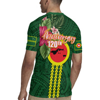 Manu'a Cession Day 120th Anniversary Rugby Jersey Polynesian Pattern and Hibiscus Flower LT03 - Polynesian Pride