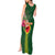 Manu'a Cession Day 120th Anniversary Tank Maxi Dress Polynesian Pattern and Hibiscus Flower