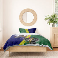 Manu'a Island and American Samoa Bedding Set Rooster and Eagle Mascot LT03 - Polynesian Pride