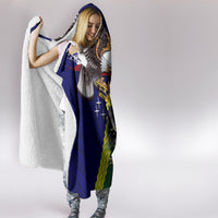 Manu'a Island and American Samoa Hooded Blanket Rooster and Eagle Mascot LT03 - Polynesian Pride