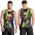 Manu'a Island and American Samoa Men Tank Top Rooster and Eagle Mascot