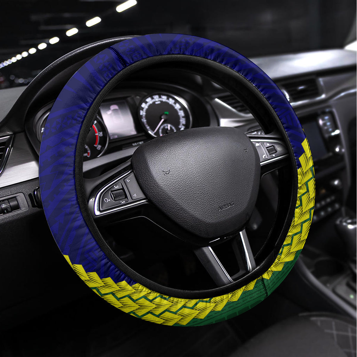 Manu'a Island and American Samoa Steering Wheel Cover Rooster and Eagle Mascot