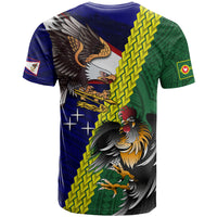 Manu'a Island and American Samoa T Shirt Rooster and Eagle Mascot LT03 - Polynesian Pride