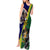 Manu'a Island and American Samoa Tank Maxi Dress Rooster and Eagle Mascot